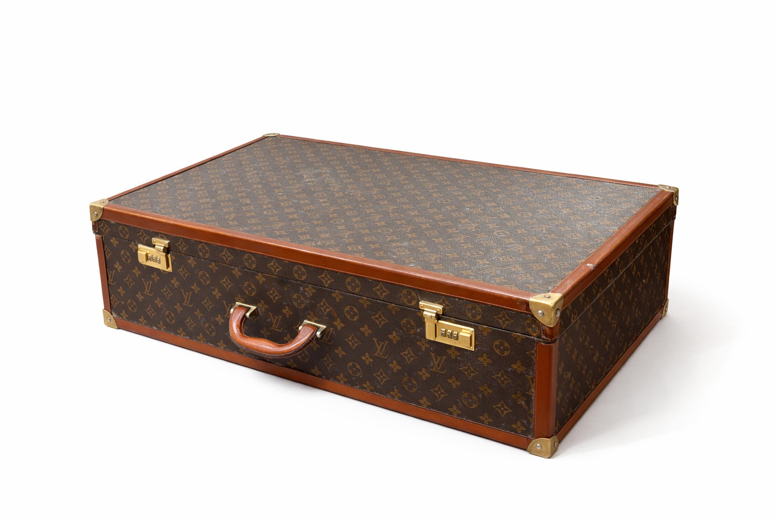LOUIS VUITTON, Valigia rigida in tela monogrammata