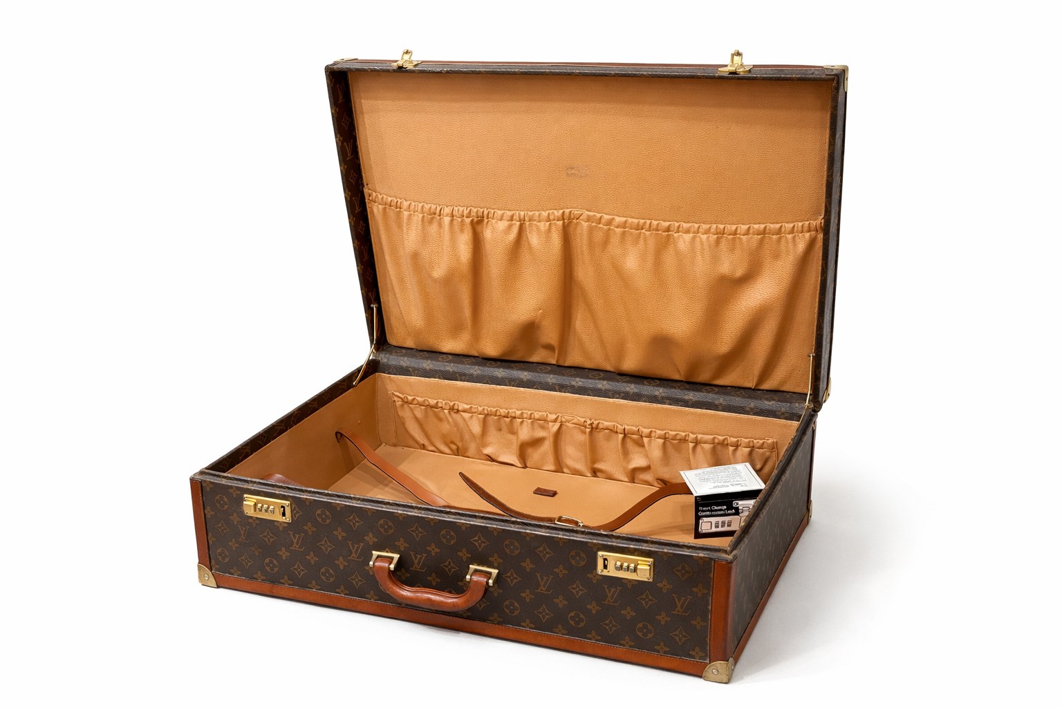 LOUIS VUITTON, Valigia rigida in tela monogrammata