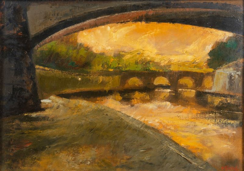Ugo Attardi - Ponte sul Tevere