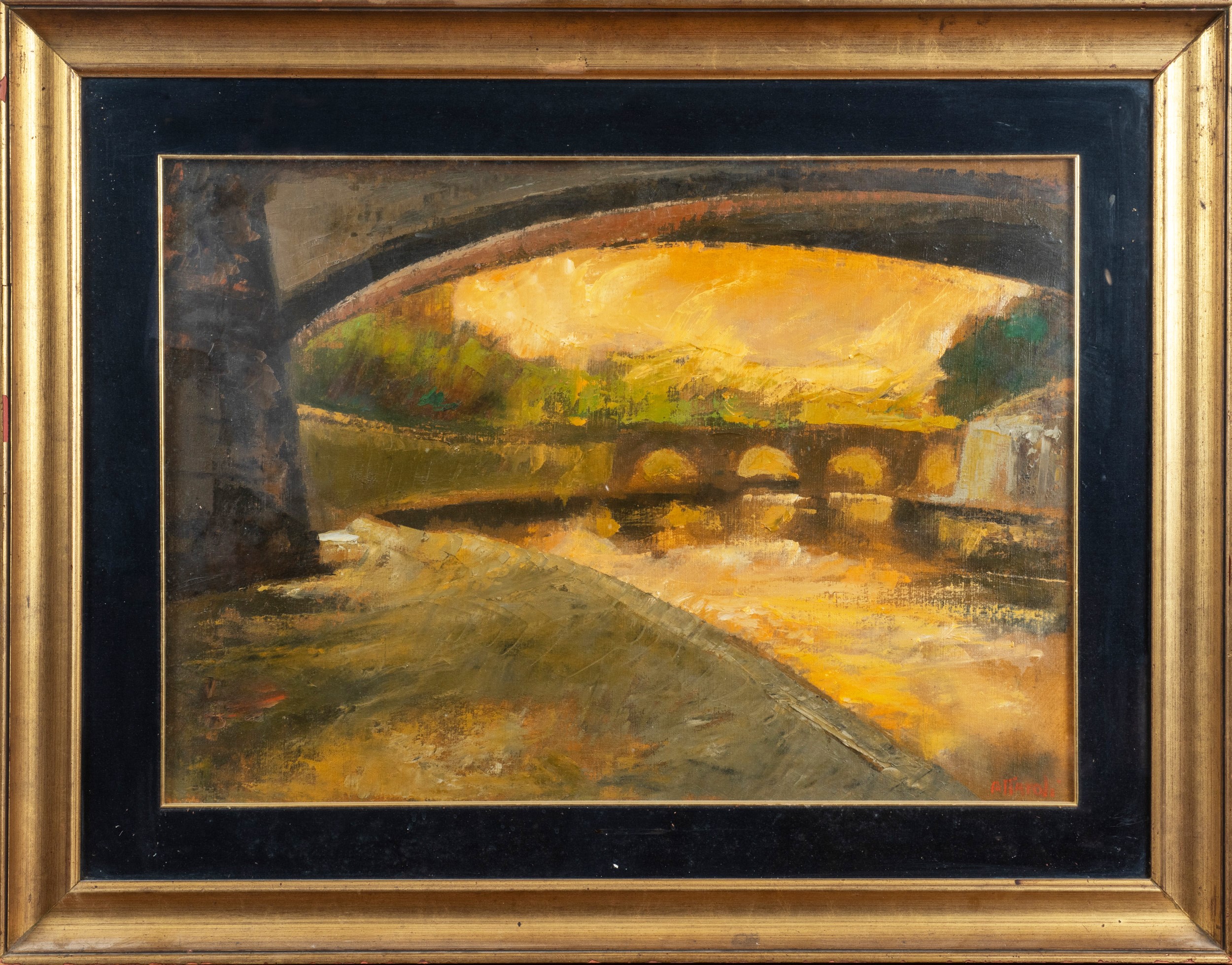 Ugo Attardi - Ponte sul Tevere