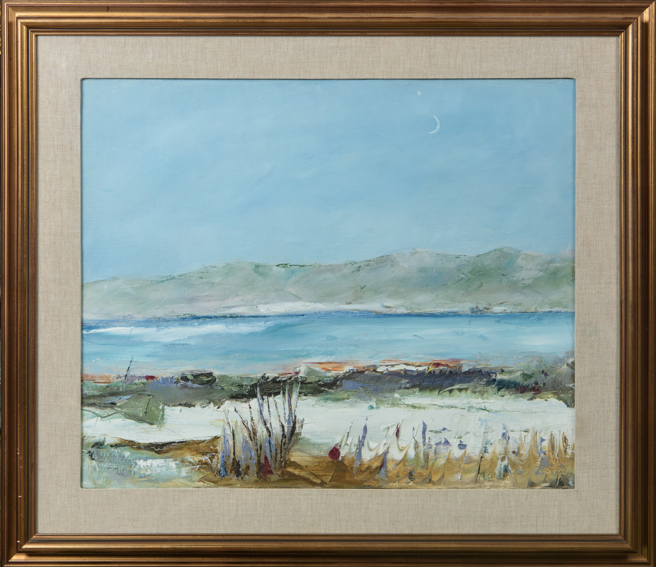 Ivan Mosca - Paesaggio marino, olio su tela