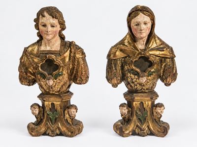 Coppia di Busti Reliquiari