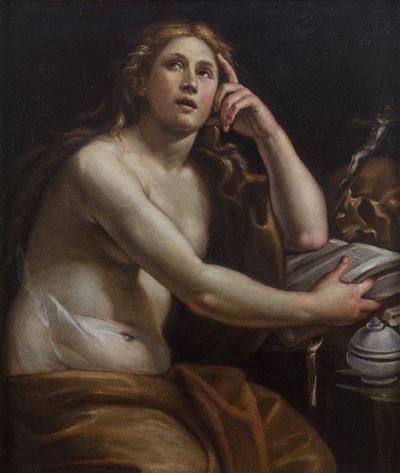 Maria Maddalena penitente, olio su tela