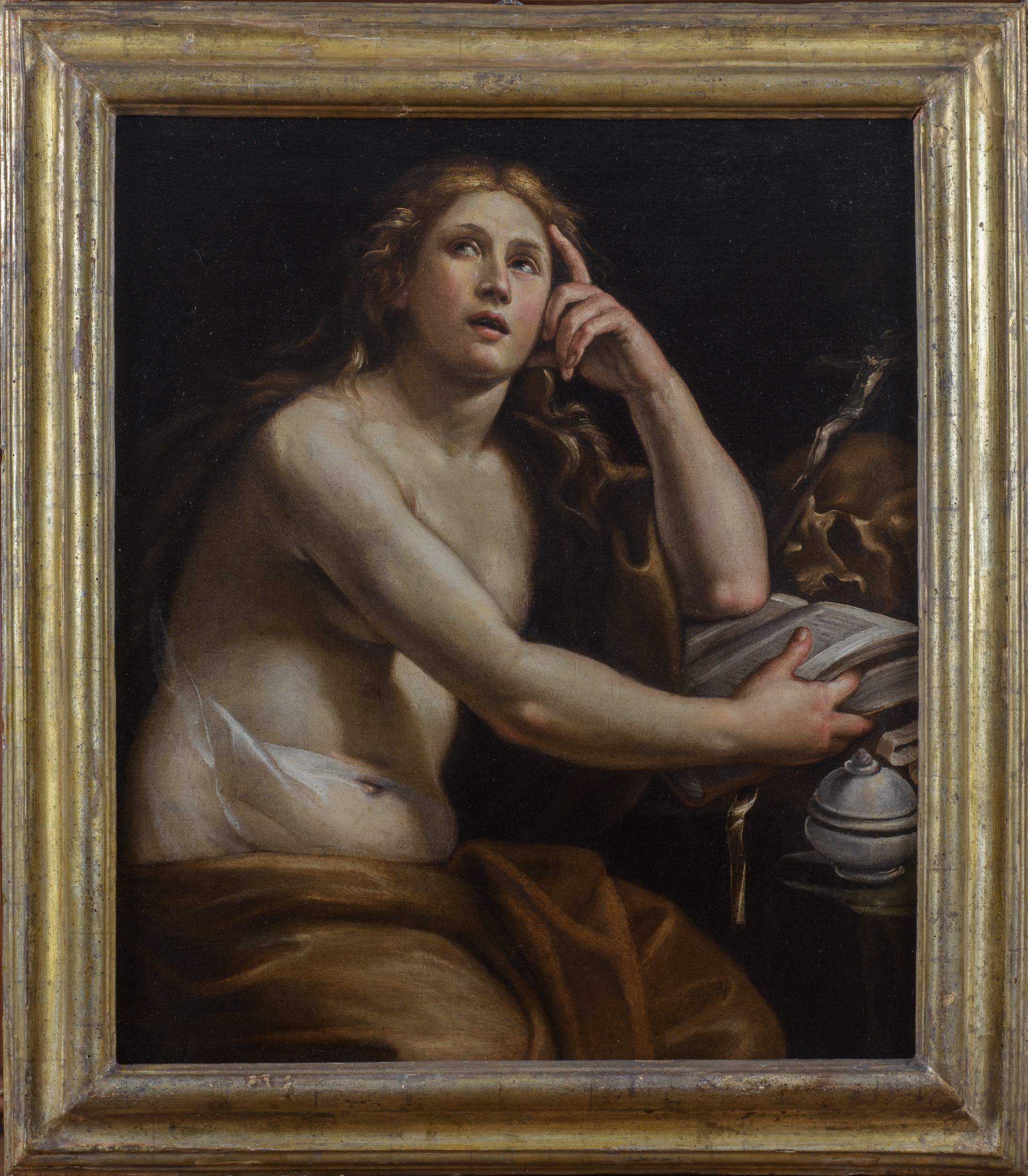 Alessandro Turchi Detto L'orbetto - Maria Maddalena penitente, olio su tela