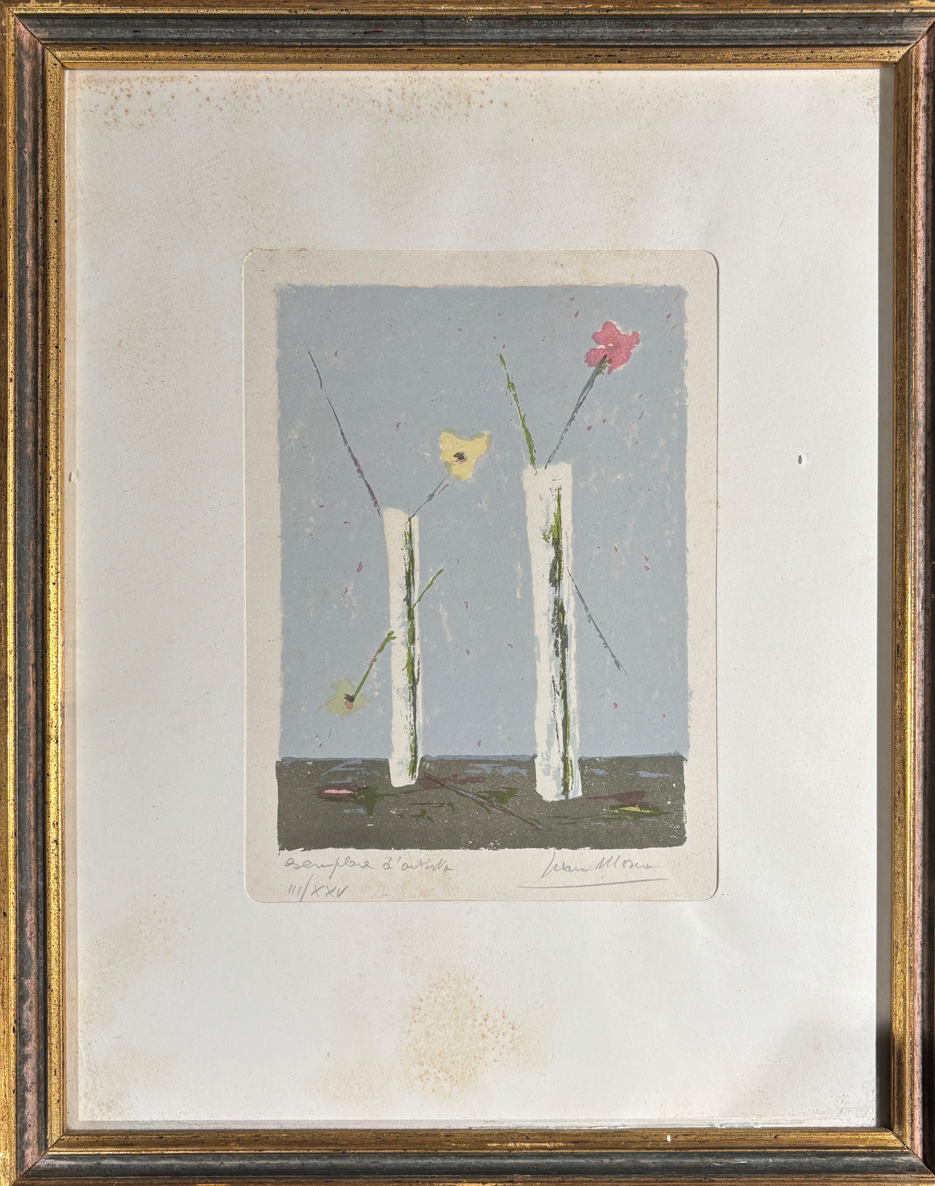 Set di tre litografie