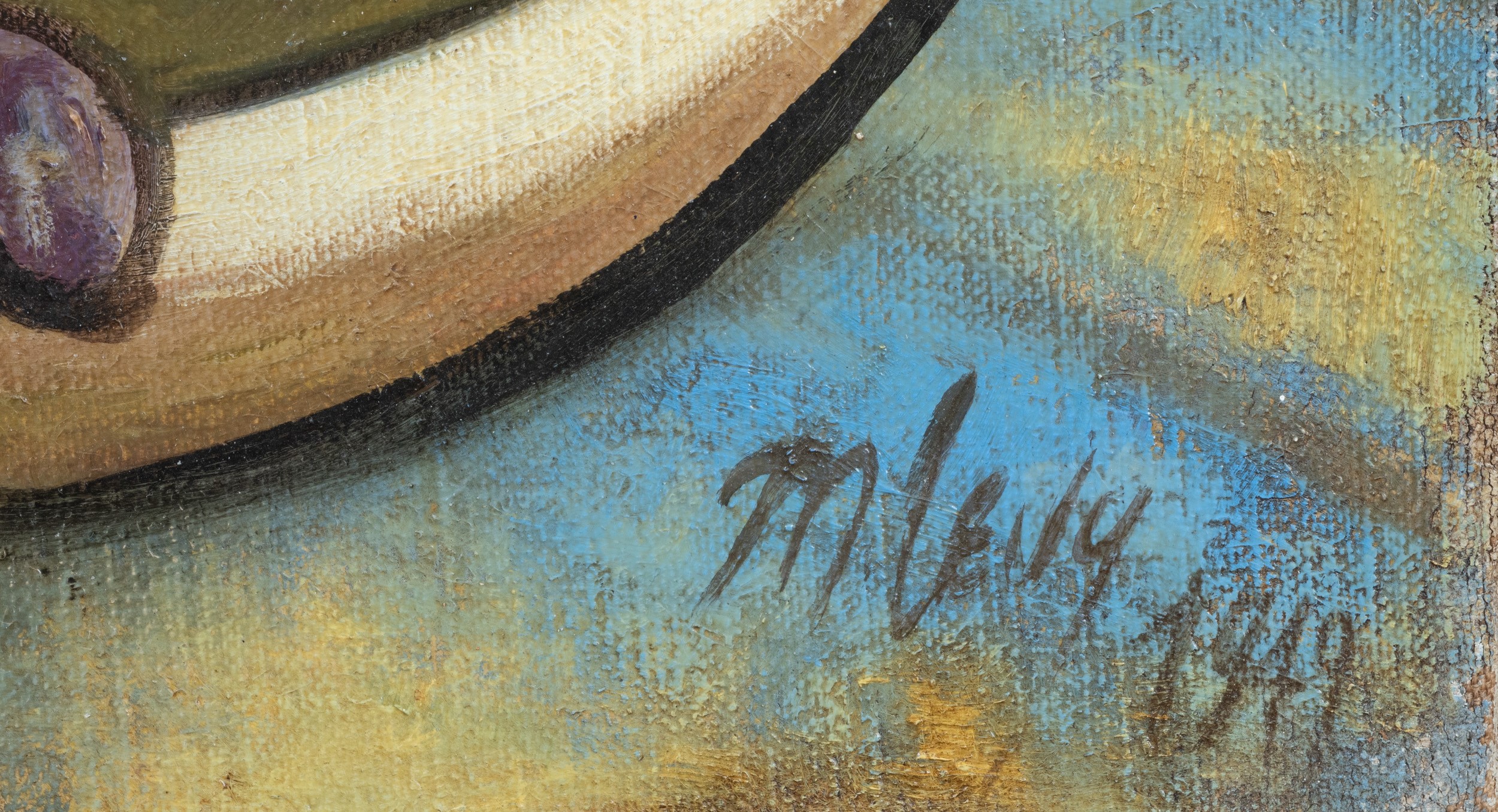 Moses Levy - Natura morta, olio su tela (1949)