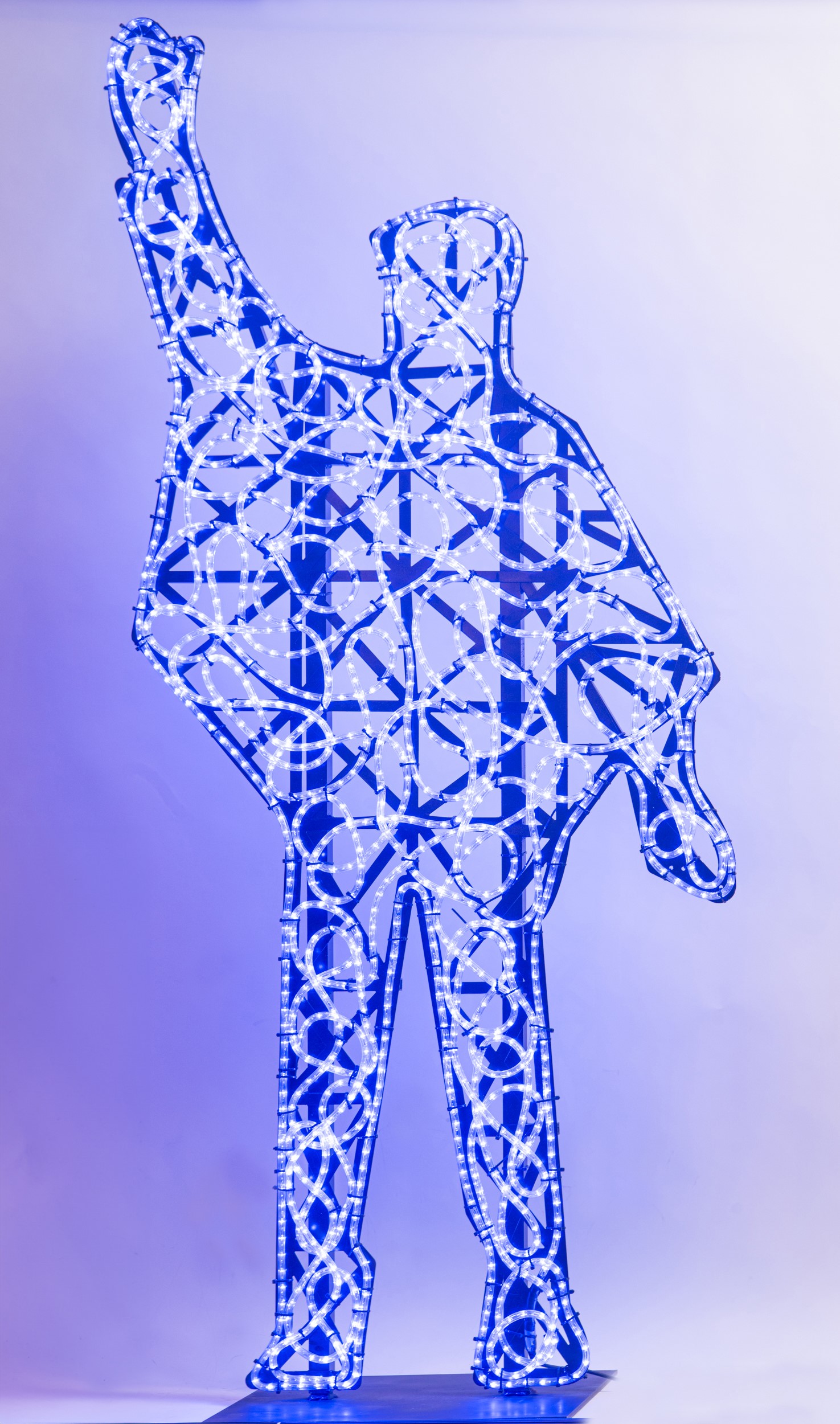 Marco Lodola - Help — installazione luminosa in perspex e neon