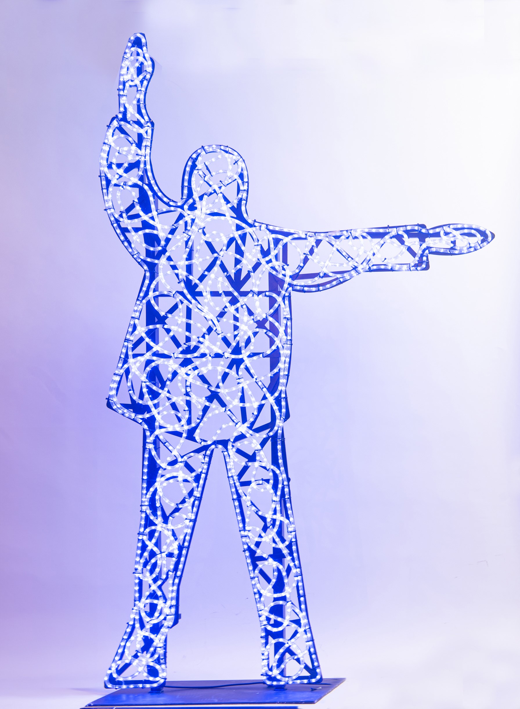 Marco Lodola - Help — installazione luminosa in perspex e neon
