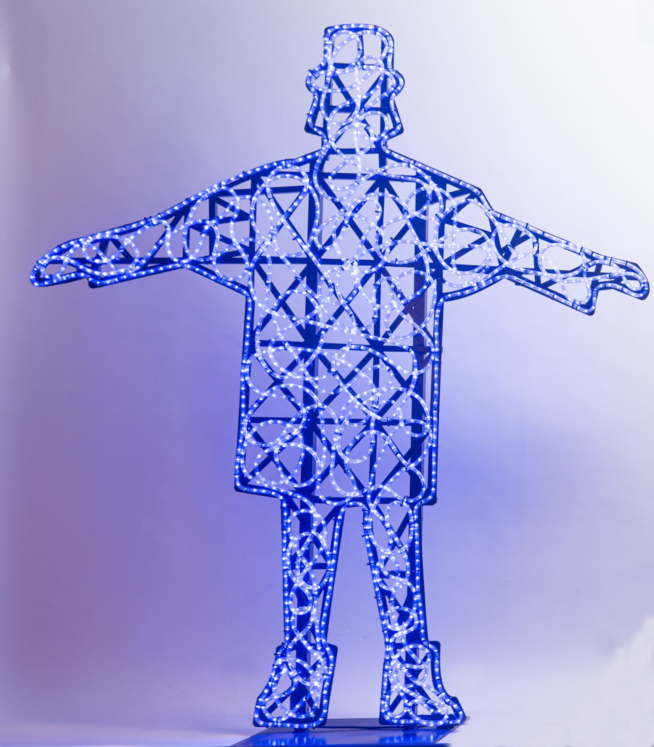Marco Lodola - Help — installazione luminosa in perspex e neon