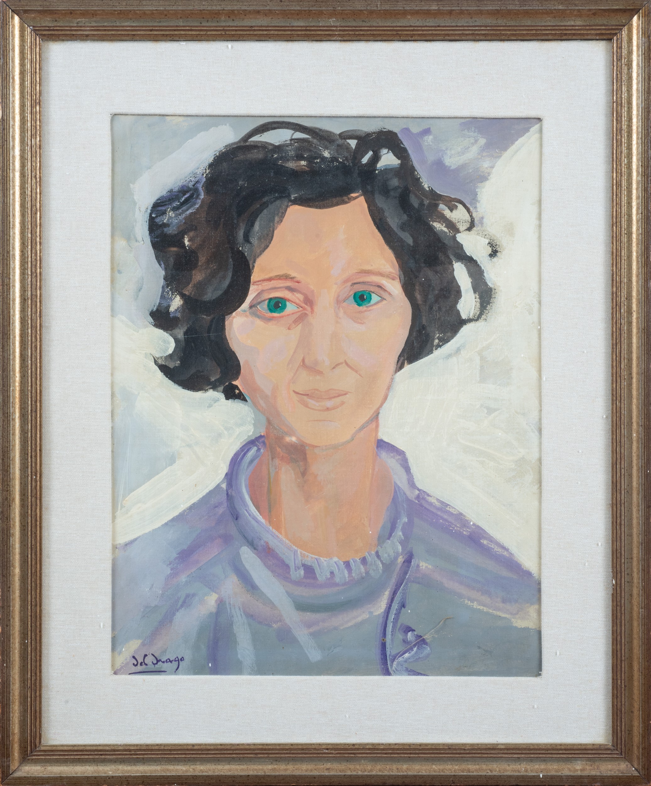 Francesco del Drago - Ritratto femminile, olio su tela