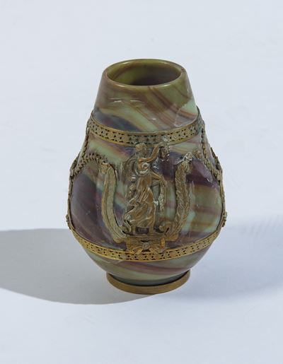Vaso in calcedonio e bronzo dorato, Fine XIX secolo