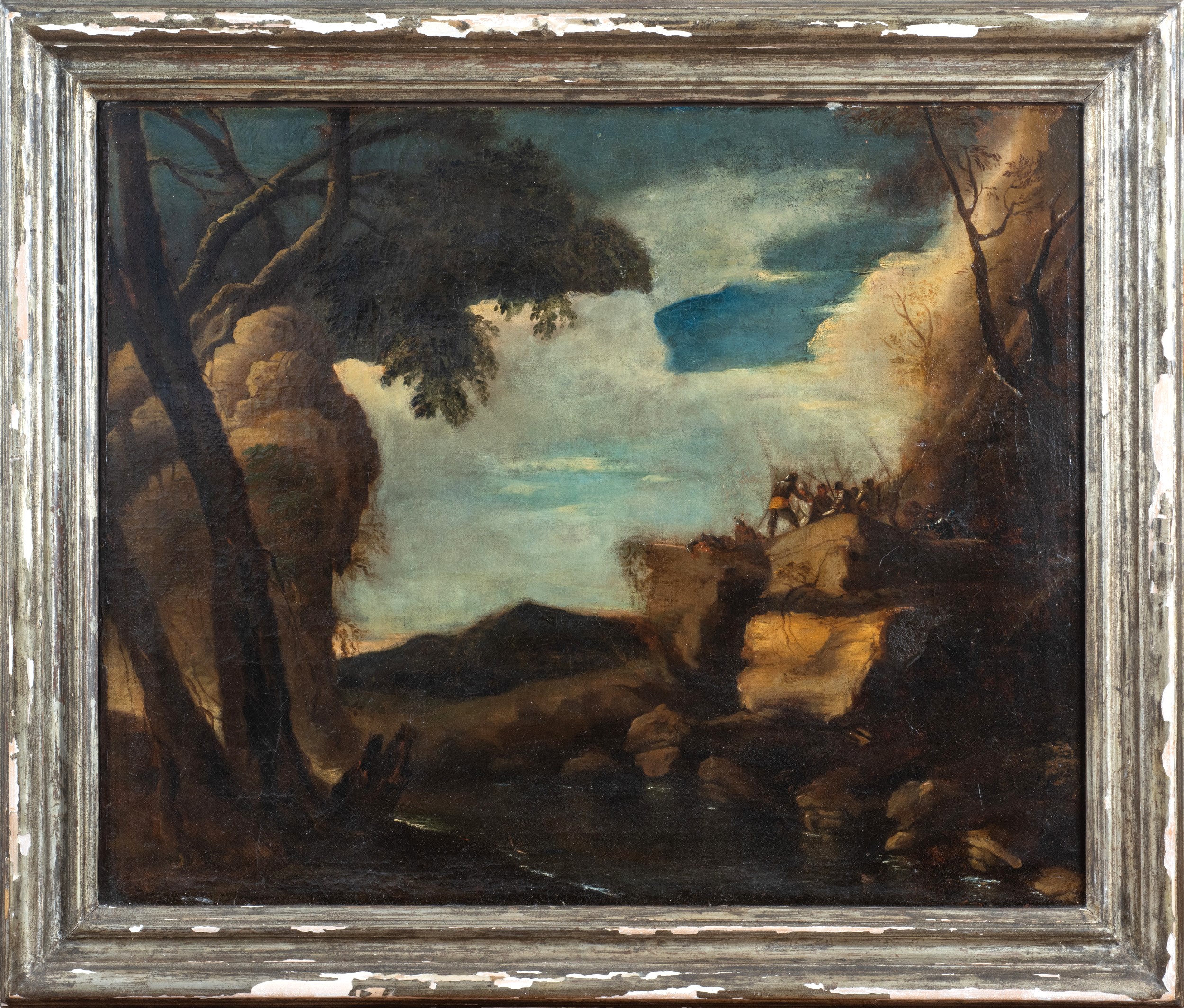Salvator Rosa - Paesaggio, olio su tela