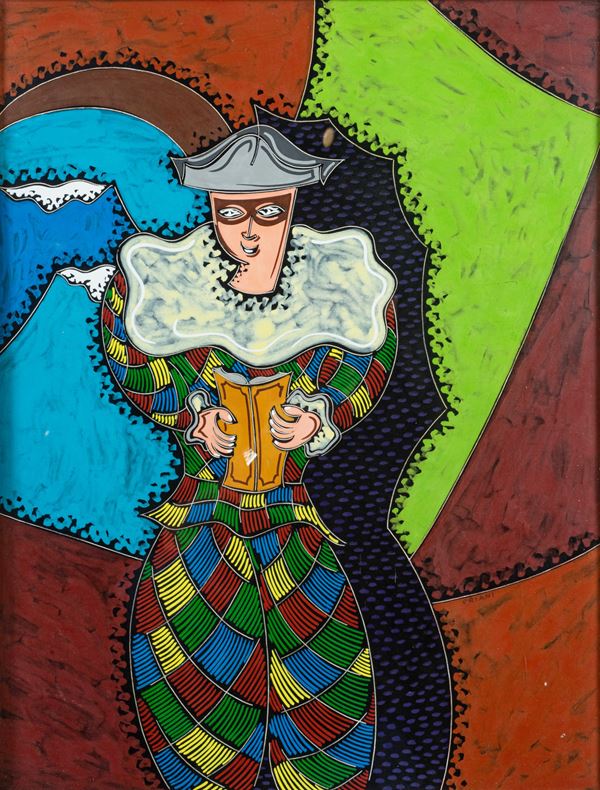 Pippo Oriani - Arlecchino lettore