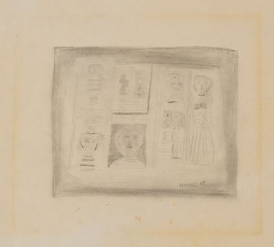 Senza titolo (grafite su carta), 1965