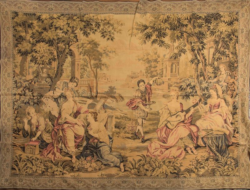 Manifattura europea, Arazzo raffigurante una scena dalle "Avventure di Telemaco" d'après Rubens