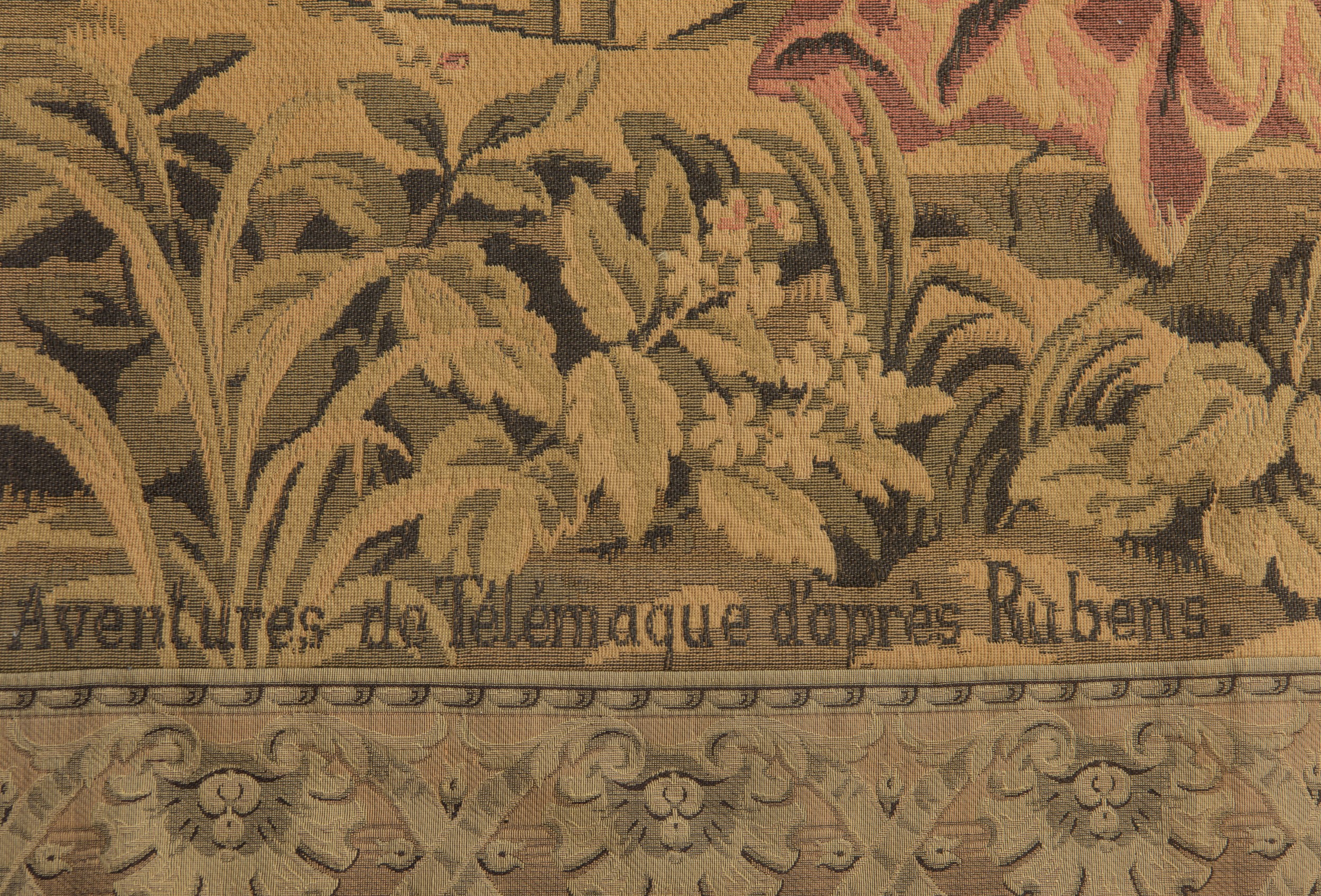 Manifattura europea, Arazzo raffigurante una scena dalle "Avventure di Telemaco" d'après Rubens