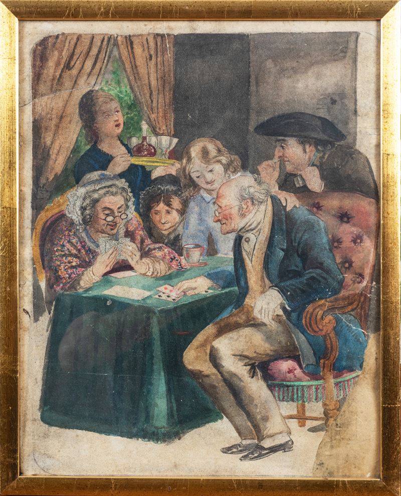 Scuola inglese del XIX secolo, I giocatori di carte