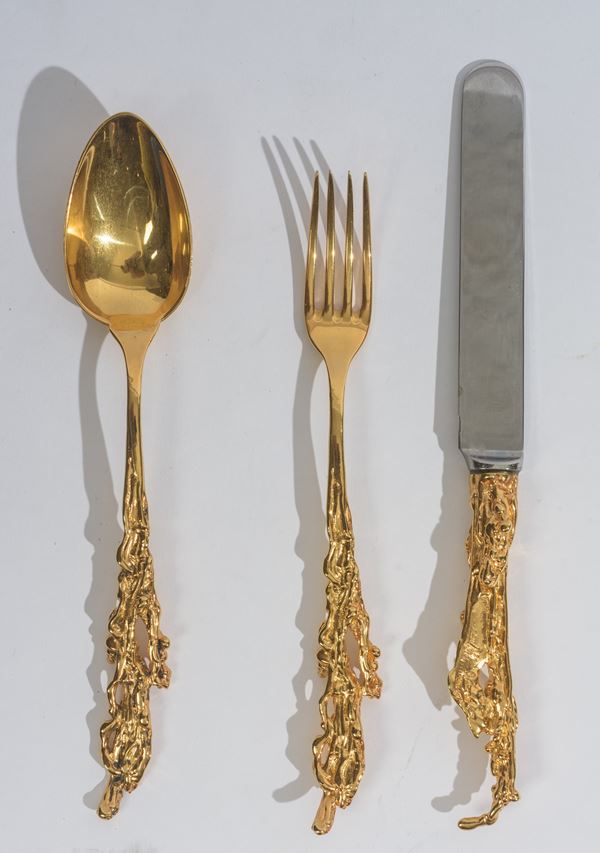 Gabriella Crespi - Tre posate dalla serie Gocce Oro