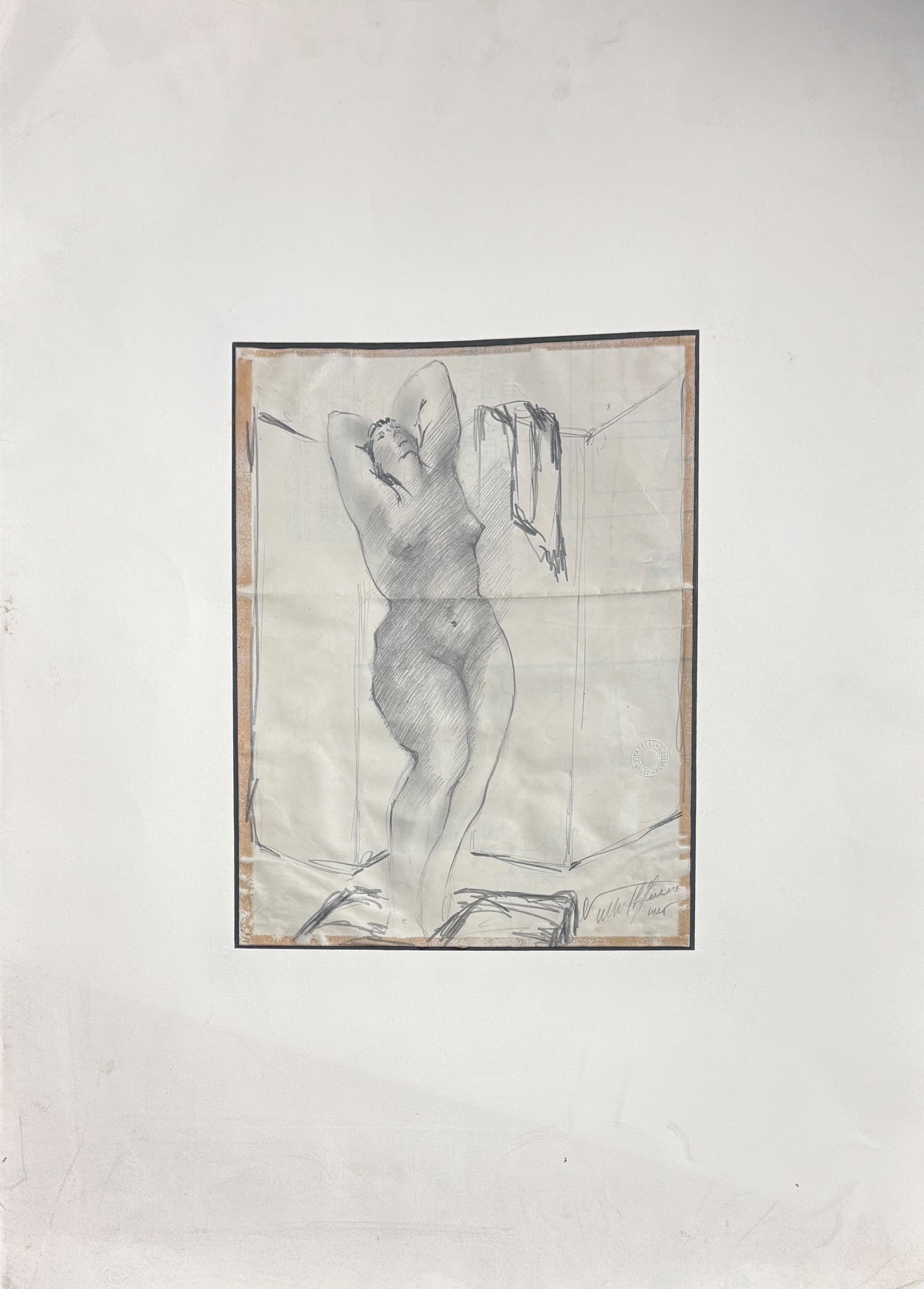 Vivarielli / Franqui / Trotti, Un disegno, un acquerello e una stampa