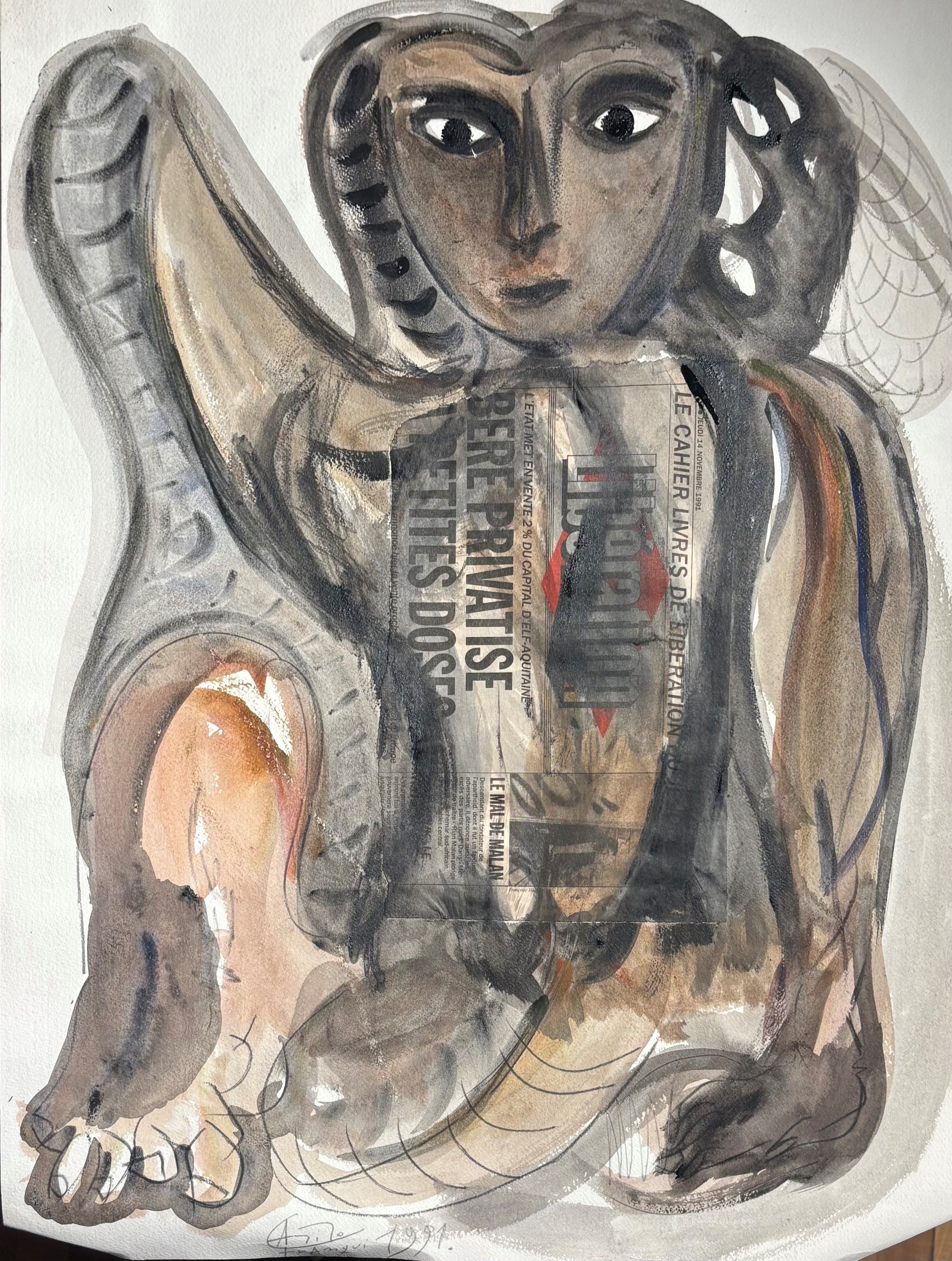 Vivarielli / Franqui / Trotti, Un disegno, un acquerello e una stampa