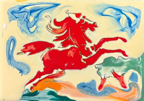 Aligi Sassu - Cavallo rosso