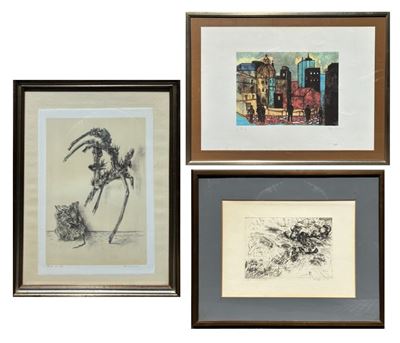 Aa. Vv. Set di Tre Litografie