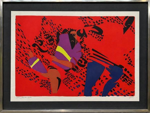 Titina Maselli : Senza titolo  (1970)  - serigrafia - Asta Opere grafiche e fotografie del XX secolo - Web Only - DAMS Casa d'Aste