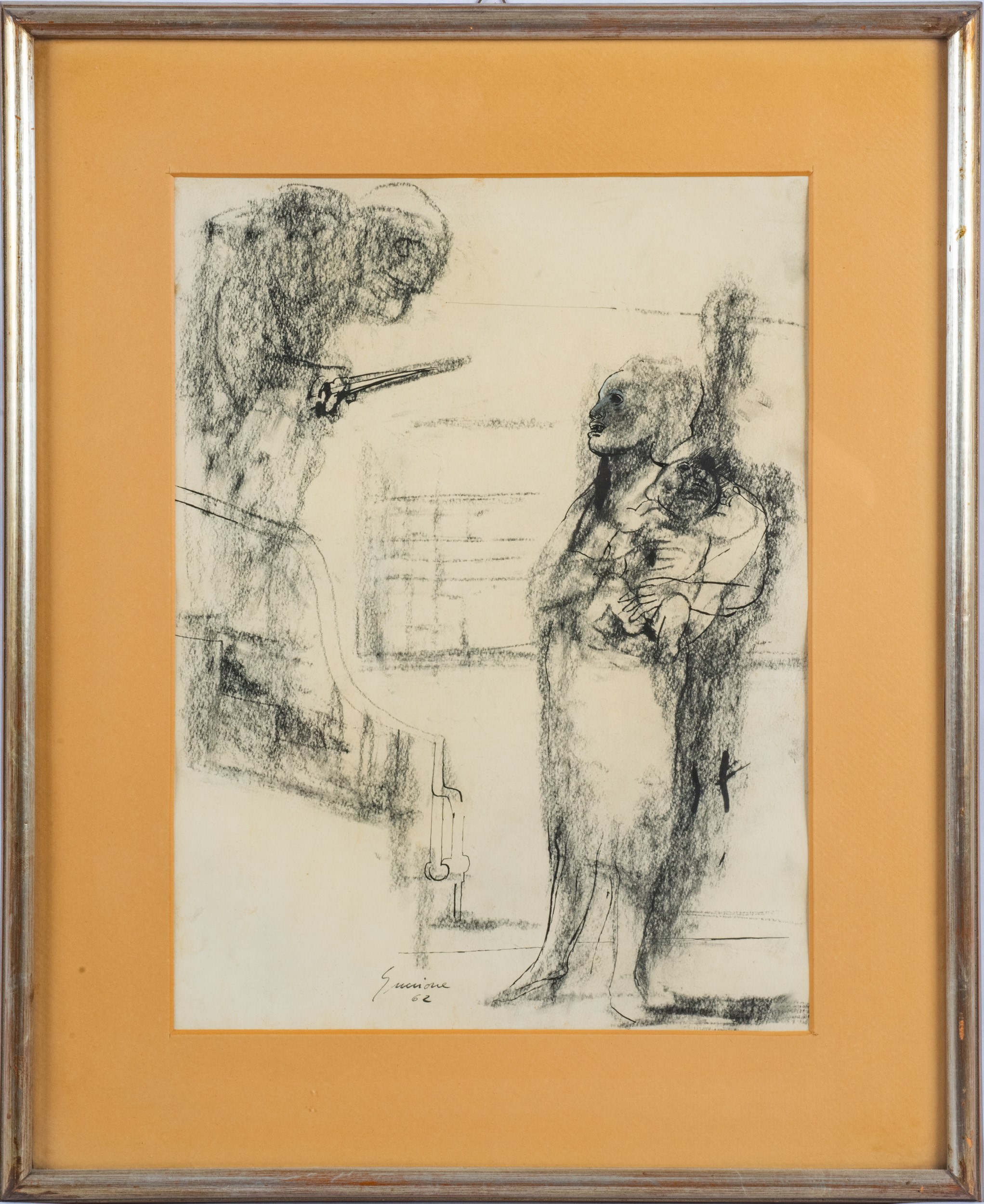 Piero Guccione - Studio di figure