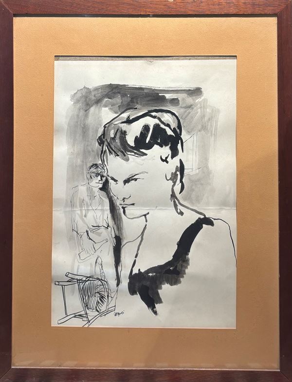 Ugo  Attardi - Studio di figure