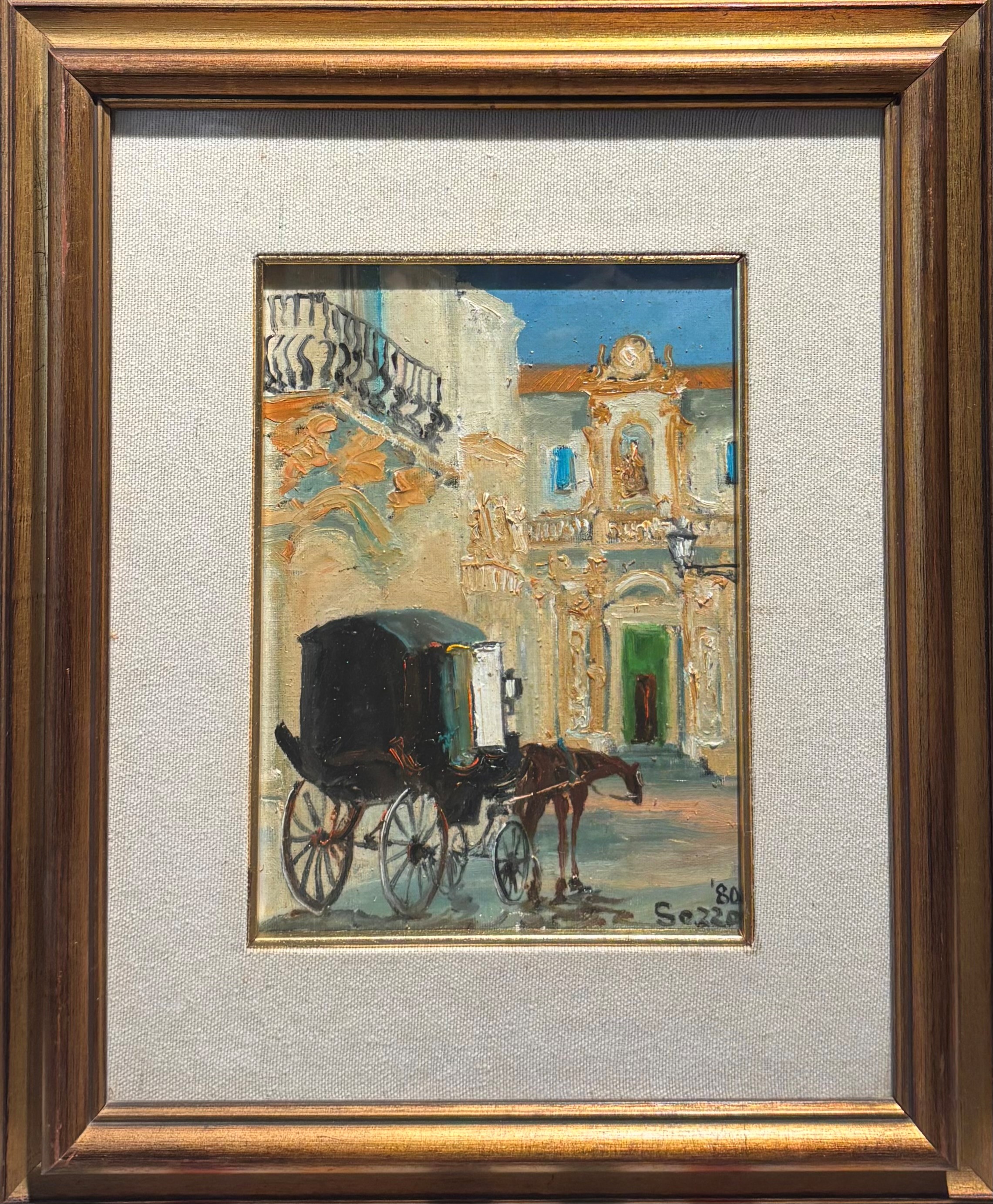 Enzo Sozzo - Coppia di dipinti (olio su tela)