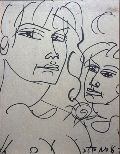 Figure, pennarello su carta (1967)