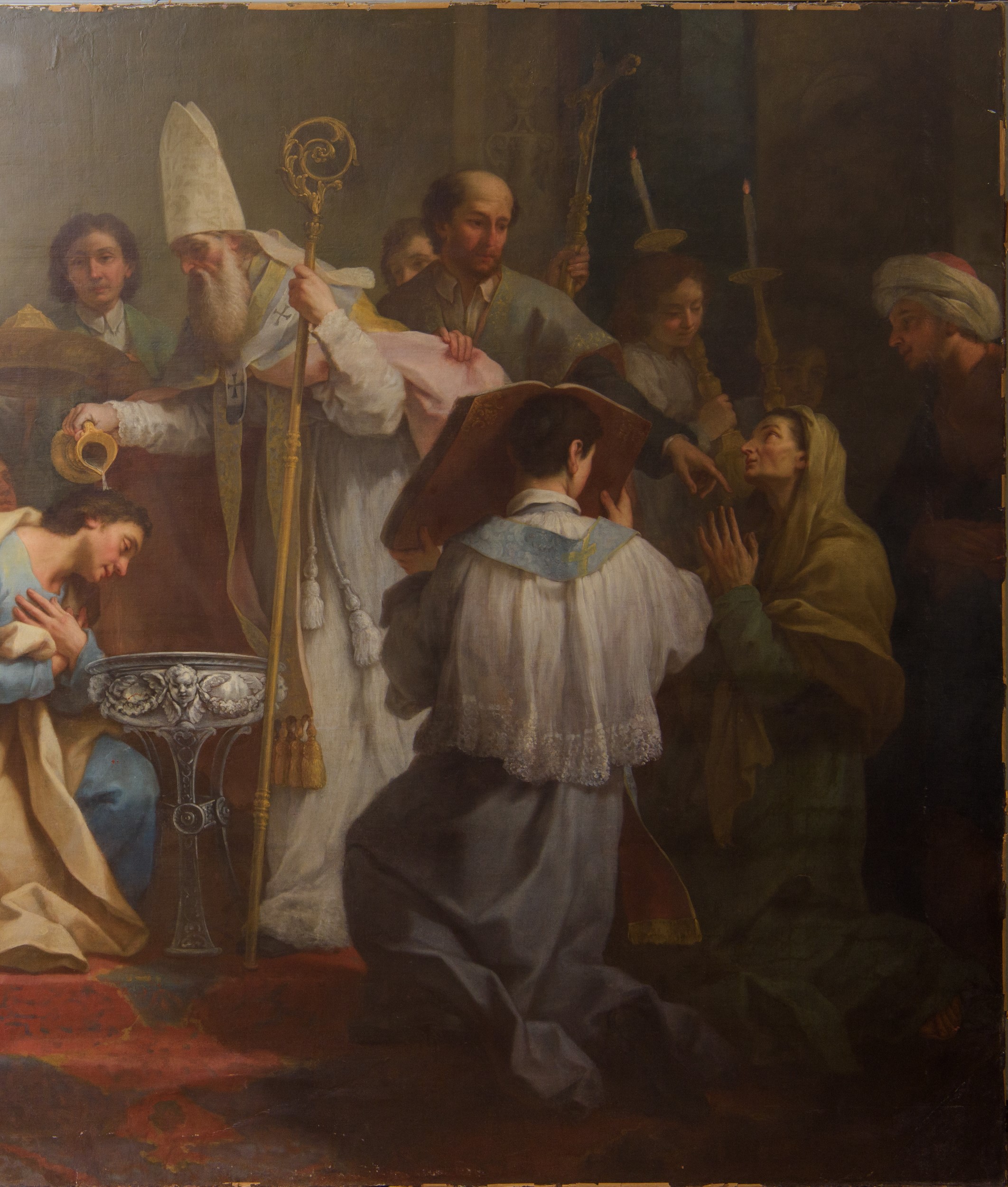 San Carlo Borromeo amministra il battesimo
