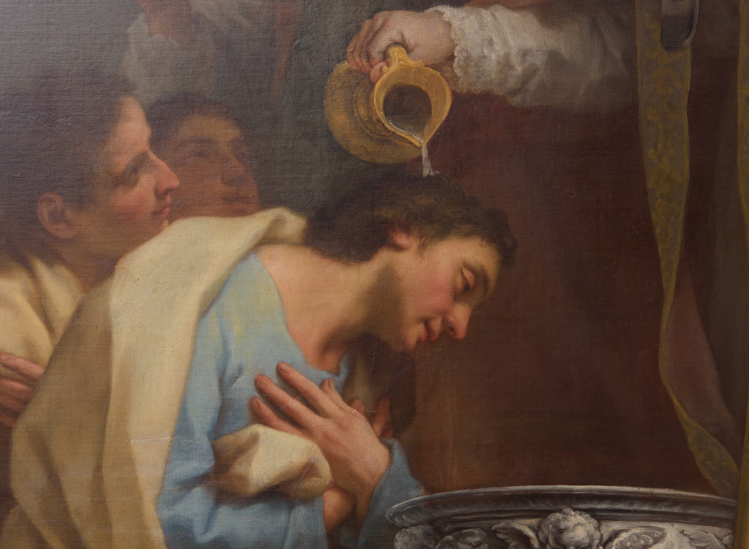 San Carlo Borromeo amministra il battesimo