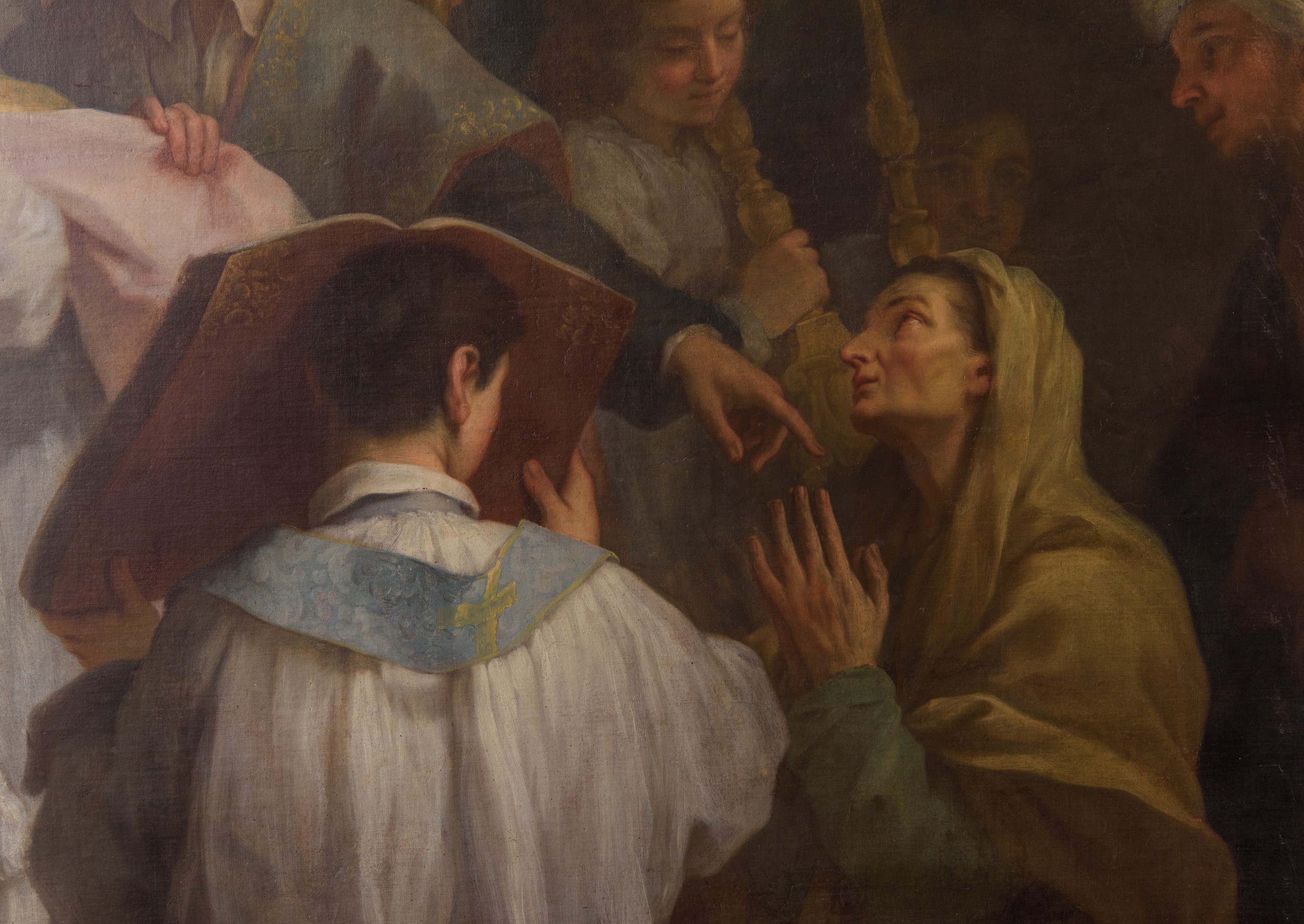 San Carlo Borromeo amministra il battesimo