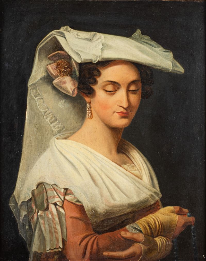 Ritratto di dama a mezzobusto