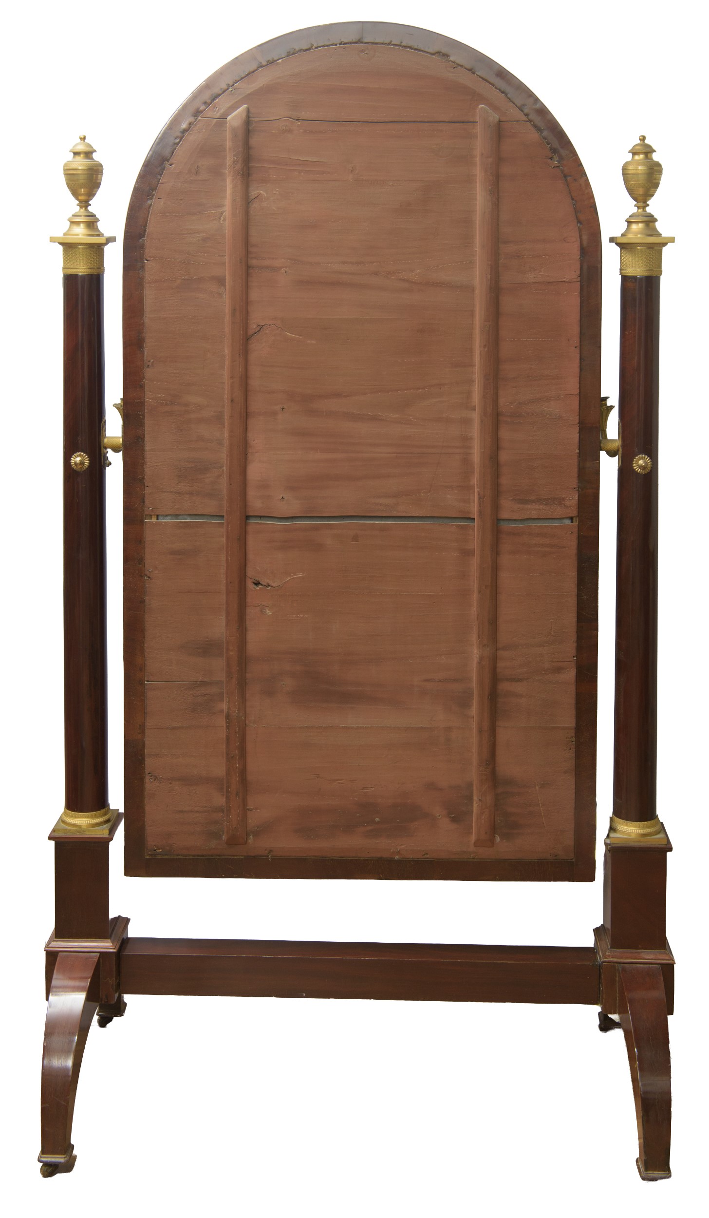 Specchiera “Psiche” in legno di mogano con specchio basculante, manifattura francese, inizio XIX ...