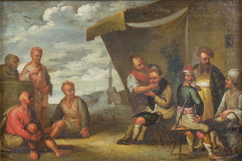 Scena di vita popolare