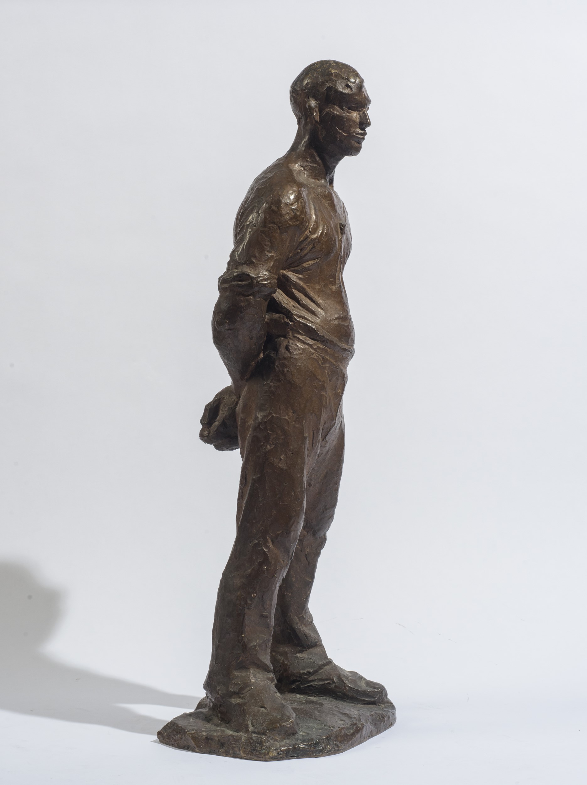 Scuola russa (prima metà XX secolo), Figura maschile in bronzo brunito