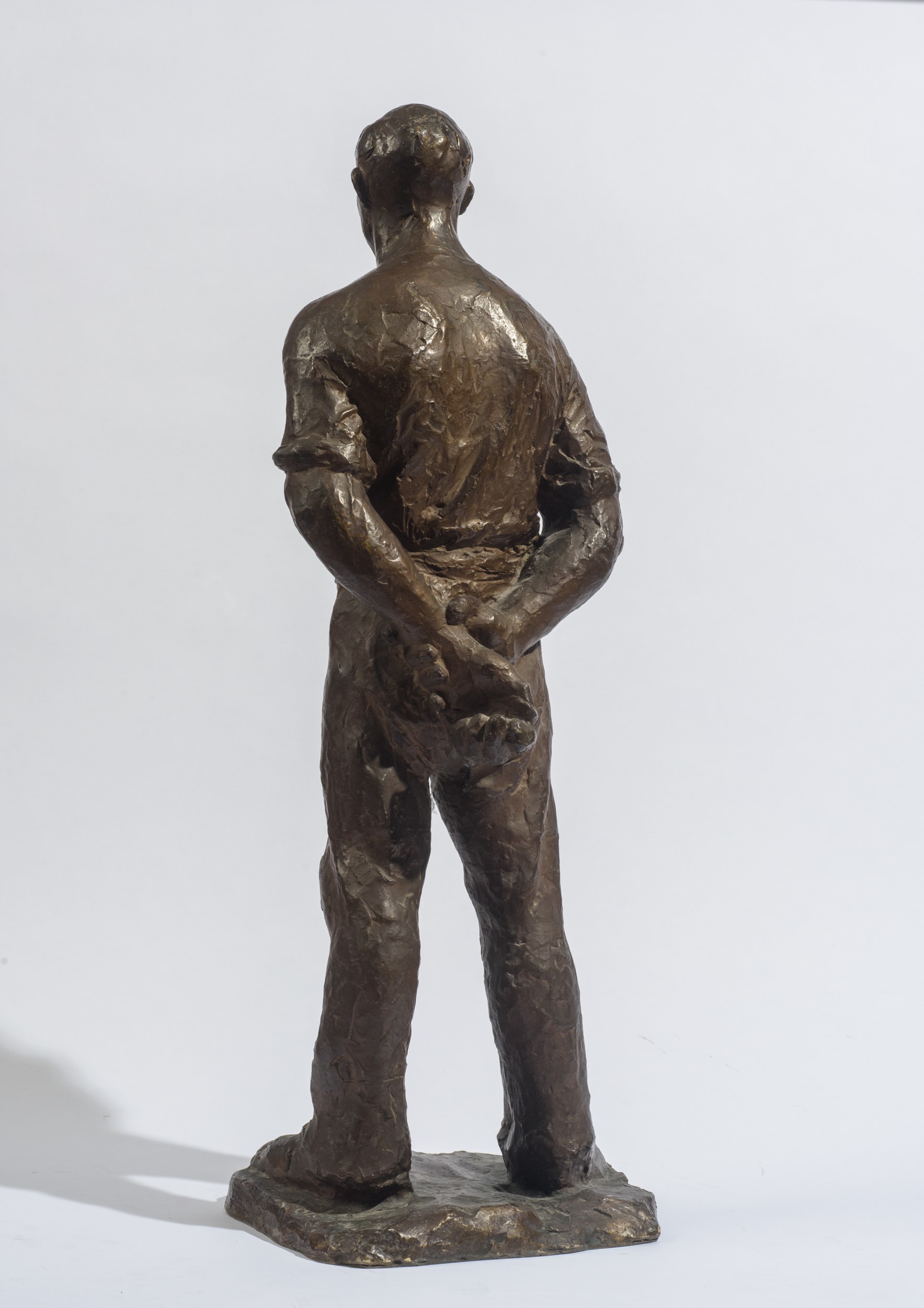 Scuola russa (prima metà XX secolo), Figura maschile in bronzo brunito