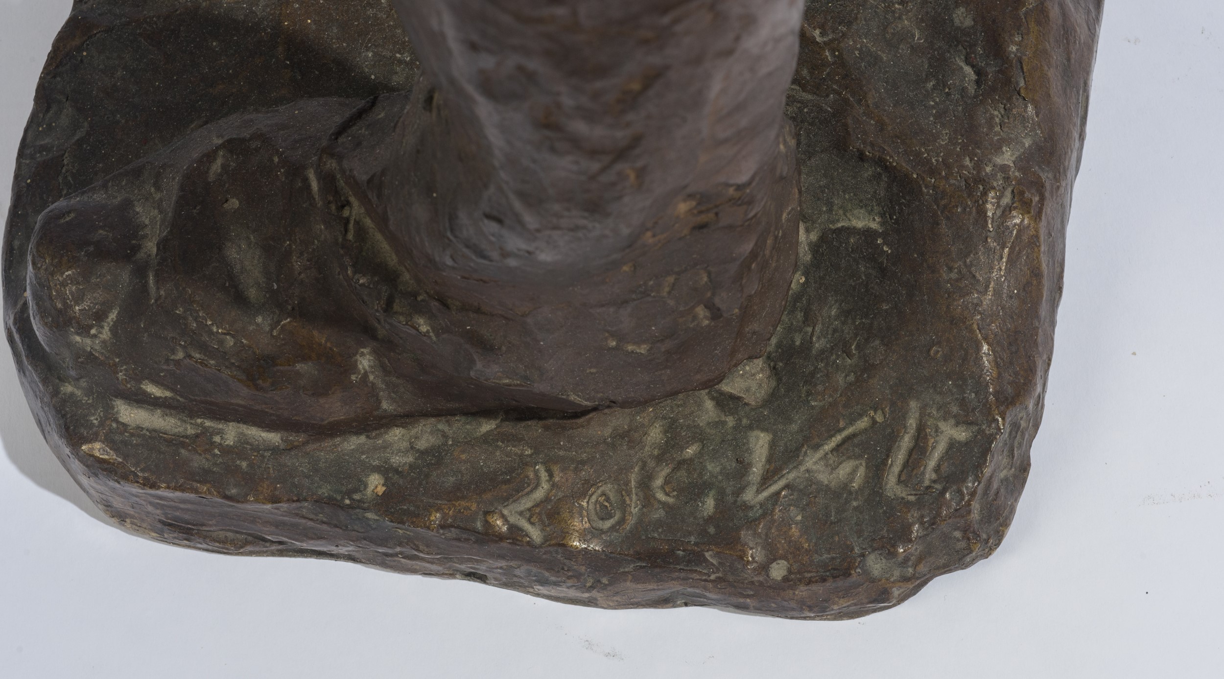 Scuola russa (prima metà XX secolo), Figura maschile in bronzo brunito