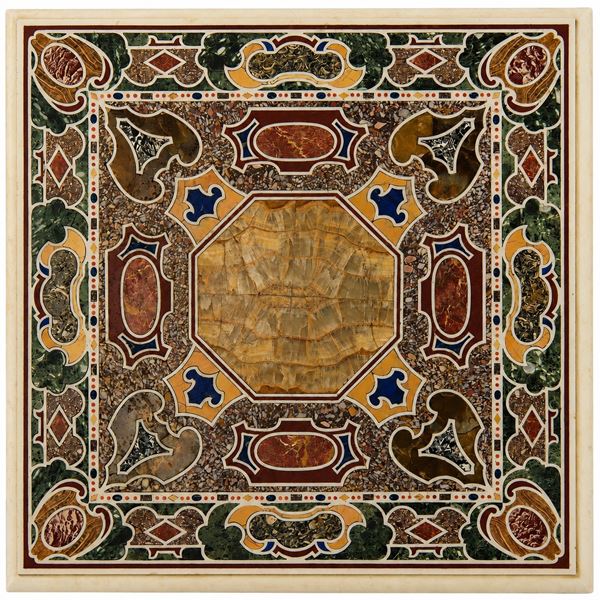Piano in marmi e pietre dure