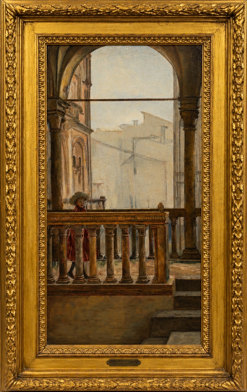 Scipione Vannutelli - Figura di giovinetta, olio su tela