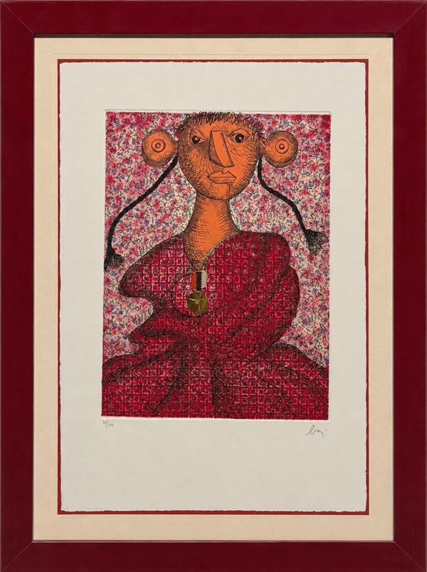 Enrico Baj - Marguerite d'Angouleme, Reine de Navarre