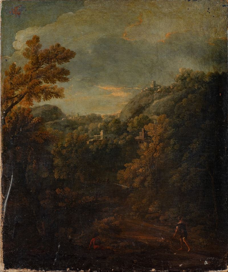 Paesaggio con personaggi