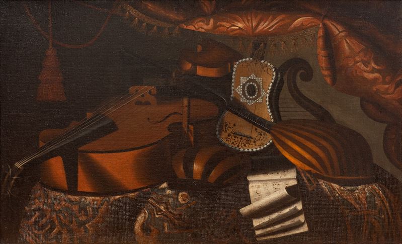 Natura morta con strumenti musicali