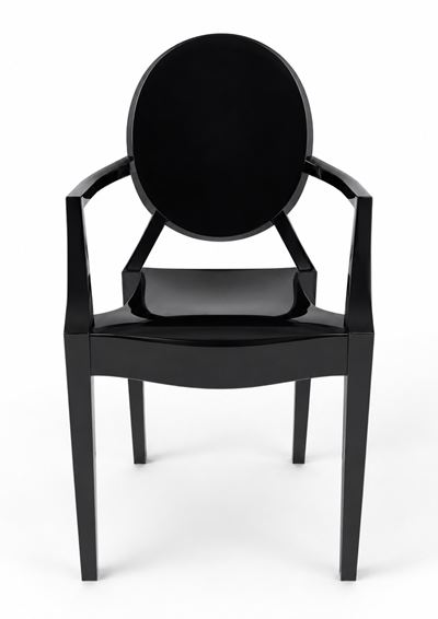 Sedia con braccioli mod. Louis Ghost in policarbonato