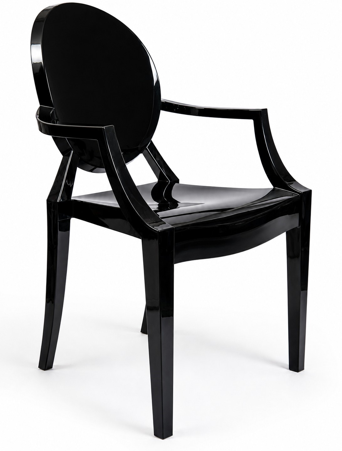 Philippe Starck - Sedia con braccioli mod. Louis Ghost in policarbonato