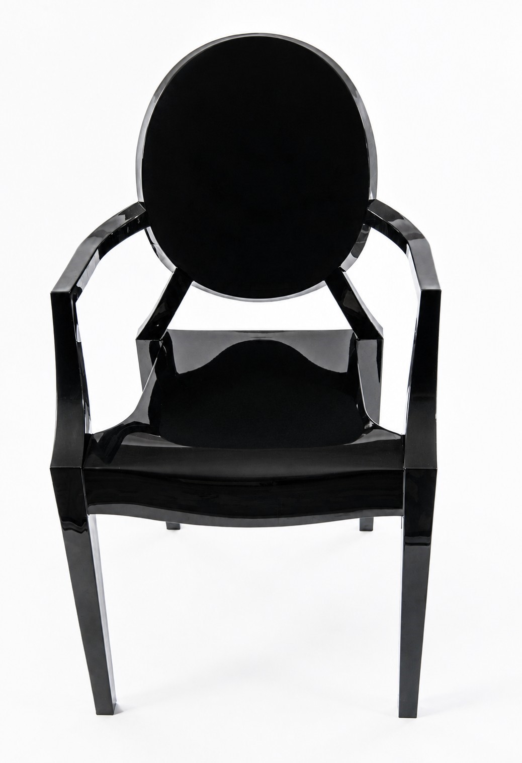 Philippe Starck - Sedia con braccioli mod. Louis Ghost in policarbonato