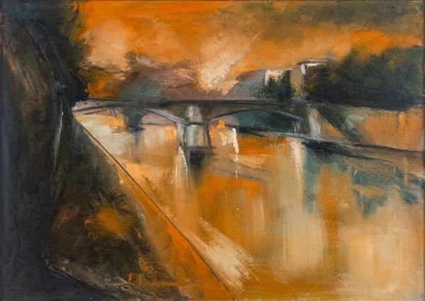 Scorcio del fiume Tevere