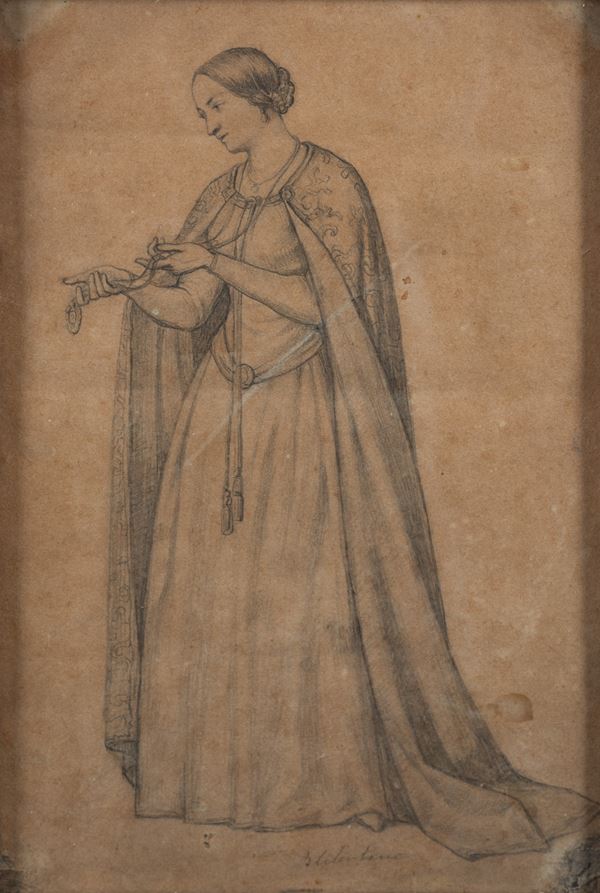 Bernardo Celentano - Studio di figura femminile 